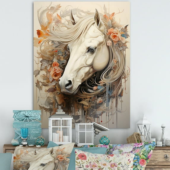 Designart "Unicorns In Simplistic Art I" Unicorns Wall Decor