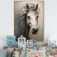 thumbnail image 1 of Designart "Unicorns In Simplistic Art II" Unicorns Floater Framed Canvas Art Print, 1 of 5