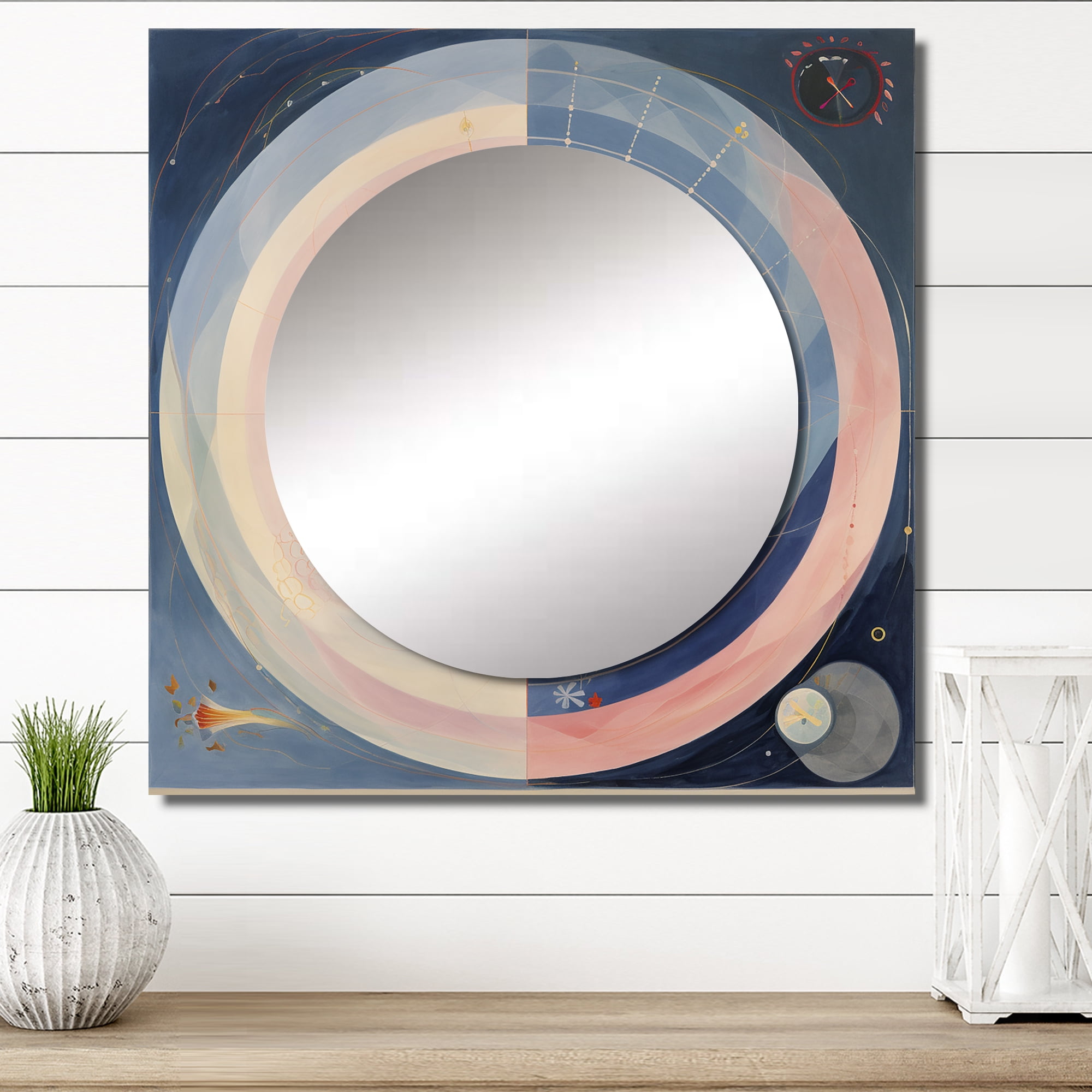 Designart "Universal Flourishing Pastel Accordance II" Abstract Spirals