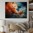 thumbnail image 1 of Designart "Unleashed Chaos in the Storm" Nautical & Beach Canvas Wall Art, 1 of 5