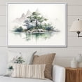 thumbnail image 1 of Designart "Untouched Nature In Simplistic Essence" Lake Floater Framed Wall Art Prints, 1 of 5