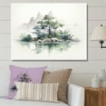 thumbnail image 1 of Designart "Untouched Nature In Simplistic Essence" Lake Wall Art Prints, 1 of 7
