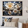 thumbnail image 1 of Designart "Unveiled Beauty Of Peonies" Peonies Floater Framed Canvas Art Print, 1 of 5