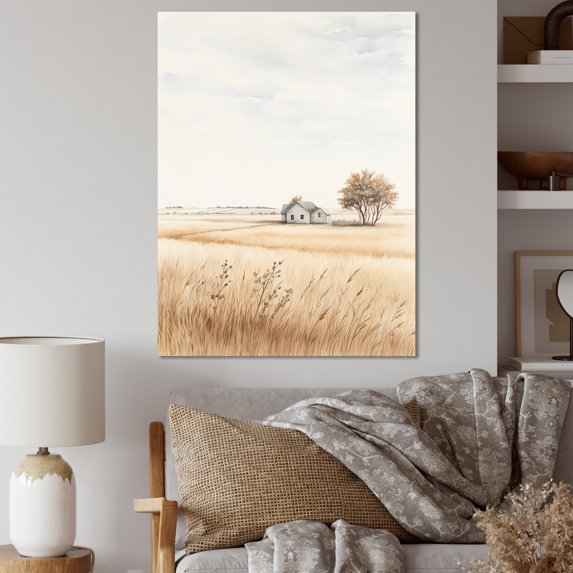 Designart "Unveiled Beauty Of The Prairie I" Prairies Canvas Prints