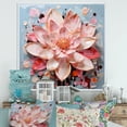thumbnail image 1 of Designart "Unveiled Bliss In Lotus" Lotus Floater Framed Canvas Wall Art, 1 of 5