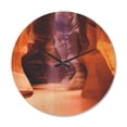 thumbnail image 1 of Designart 'Upper Antelope Canyon Landscape' Modern Wood Wall Clock, 1 of 5