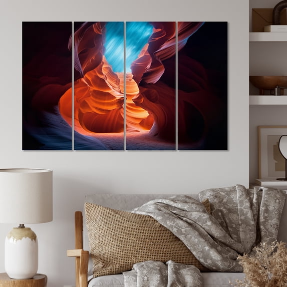 Designart "Upper Canyon Wonders III" Canyon & Desert Metal Wall Décor Set
