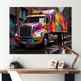 thumbnail image 1 of Designart "Urban Art Semi Truck I" Truck Wall Art Prints, 1 of 7