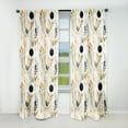 thumbnail image 1 of Designart "Urban Fern Wanderer" Floral Blackout Curtain Single Panel, 1 of 4