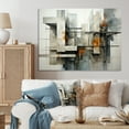 thumbnail image 1 of Designart "Urban Geometry Hardedge Art wall art II" Modern Wall Art Living Room, 1 of 5