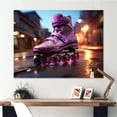 thumbnail image 1 of Designart "Urban Glide Rollerblading/Rollerskating Adventure" Sports Canvas Print, 1 of 5