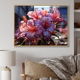 thumbnail image 1 of Designart "Urban Oasis In Graffiti Rhododendron I" Rhododendron Floater Framed Wall Decor, 1 of 5