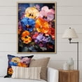 thumbnail image 1 of Designart "Urban Oasis With Tropical Colored Pansies II" Pansies Floater Framed Wall Decor, 1 of 5