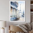 thumbnail image 1 of Designart "Urban Parisian Street in Grey Tones I" Cityscapes Framed Wall Art - Industrial Grey Paris Entryway Framed Wall Art Print, 1 of 6