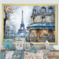 thumbnail image 1 of Designart "Urban Parisian Street in Grey Tones IV" Cityscapes Framed Wall Art Decor - Industrial Grey Paris Entryway Framed Wall Art, 1 of 6
