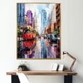 thumbnail image 1 of Designart "Urban Spectrum Mosaic" New York City Floater Framed Wall Decor, 1 of 5