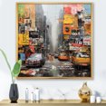 thumbnail image 1 of Designart "Urban composition I" Abstract Collages Floater Framed Canvas Print, 1 of 7