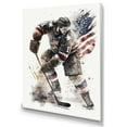 thumbnail image 1 of Designart Usa Hockey Player In Action II Canvas Wall Art, 1 of 5
