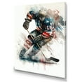 thumbnail image 1 of Designart Usa Hockey Player In Action IV Canvas Wall Art, 1 of 5