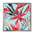 thumbnail image 1 of Designart 'VIntage Tropical Flowers IV' Traditional Framed Art Print, 1 of 4