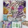 thumbnail image 1 of Designart 'VIntage Tropical Flowers IX' Traditional Print on Natural Pine Wood, 1 of 5