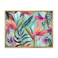 thumbnail image 1 of Designart 'VIntage Tropical Flowers V' Traditional Framed Canvas Wall Art Print, 1 of 5