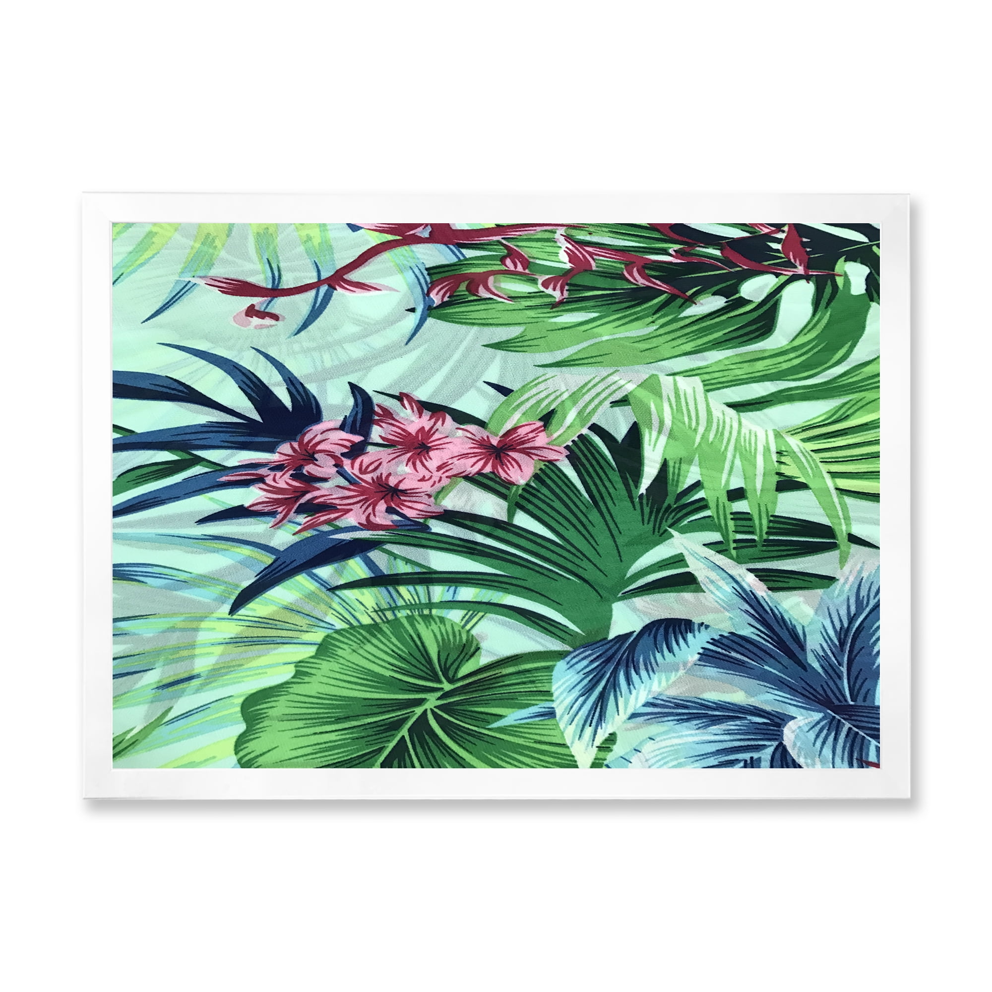 Designart 'VIntage Tropical Flowers VI' Traditional Framed Art Print