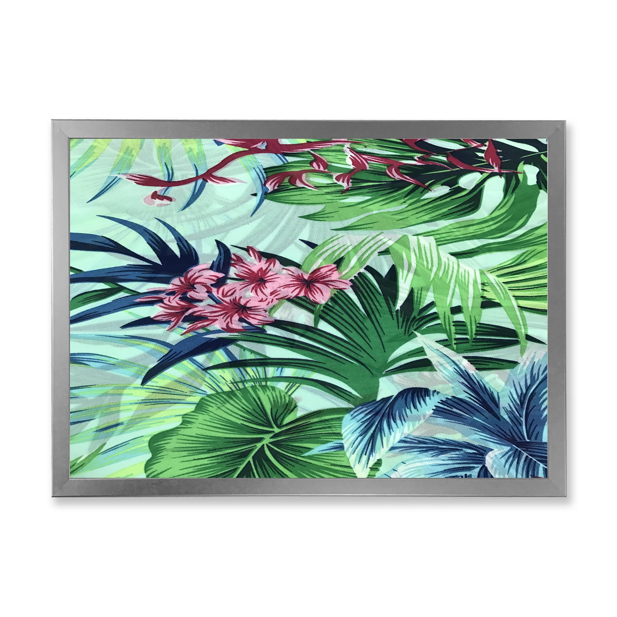Designart 'VIntage Tropical Flowers VI' Traditional Framed Art Print