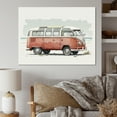 thumbnail image 1 of Designart "Van On The Beach" Retro Car Wall Art Living Room, 1 of 5