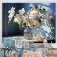 thumbnail image 1 of Designart "Vase Of Morning Glory Bouquet I" Morning Glory Canvas Prints, 1 of 7