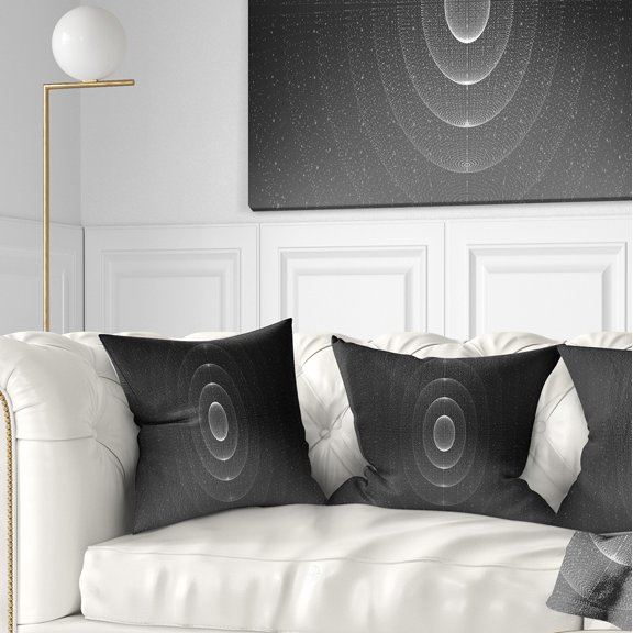 Designart Vector Interstellar Space Background - Abstract Throw Pillow - 16x16