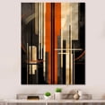thumbnail image 1 of Designart "Vectors In Orange And Grey I" Abstract Shapes Canvas Prints, 1 of 7