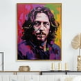 thumbnail image 1 of Designart "Vedder In Violet Portrait" Pop Art Floater Framed Canvas Prints, 1 of 5