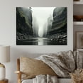 thumbnail image 1 of Designart "Veiled in Fog Canyon Mystery II" Landscapes Metal Art Living Room, 1 of 5