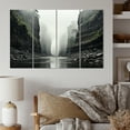 thumbnail image 1 of Designart "Veiled in Fog Canyon Mystery II" Landscapes Metal Wall Decor Set, 1 of 5