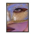 thumbnail image 1 of Designart 'Venetian Mask On Female Face' Modern Framed Canvas Wall Art Print, 1 of 5