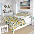 thumbnail image 1 of Designart "Verdant Bohemian Charm" Green Botanical Bedding Covert Set - Hygge & Scandinavian Bed Set With 1 Sham, 1 of 5