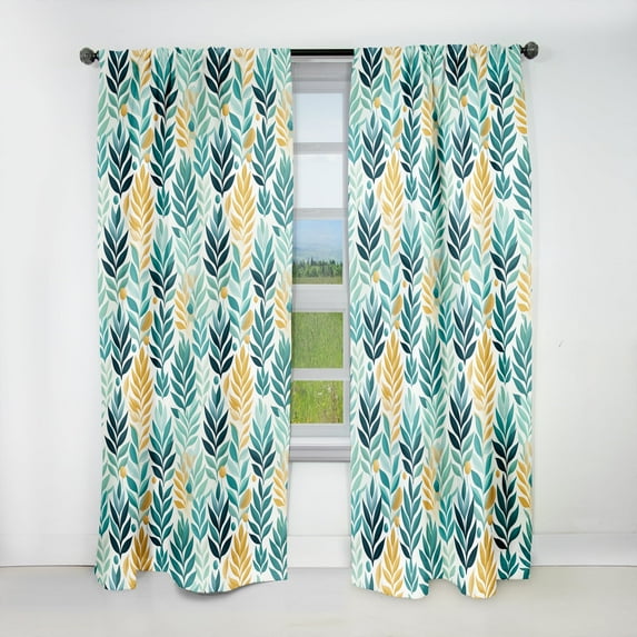 Designart "Verdant Boho Plant Dream" Botanical Blackout Bohemian Curtain, Floral