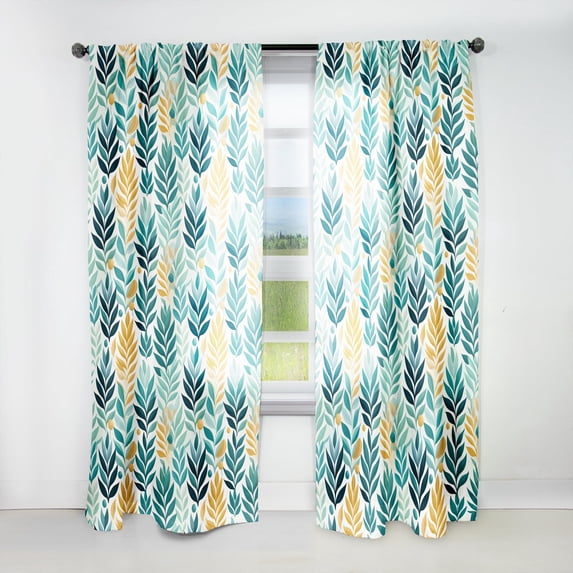 Designart "Verdant Boho Plant Dream" Botanical Bohemian Curtain, Floral Single Panel