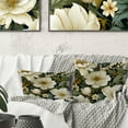 thumbnail image 1 of Designart "Verdant Elegance II" Floral Printed Throw Pillow, 1 of 5