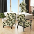thumbnail image 1 of Designart "Verdant Elegance II" Green Floral Upholstered Accent Chair - Cottage Arm Chair For Bedroom, 1 of 5