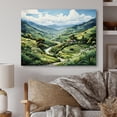 thumbnail image 1 of Designart "Verdant Rice Terraces in Vietnam I" Vietnam Metal Art Print, 1 of 5