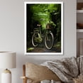 thumbnail image 1 of Designart "Verdant Voyage Bike I" Bicycle Picture Framed Canvas Art Print, 1 of 5