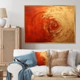 thumbnail image 1 of Designart "Vermillion Spiral In Gold And Red Sunset" Abstract Spirals Floater Framed Wall Decor, 1 of 5