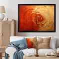 thumbnail image 1 of Designart "Vermillion Spiral In Gold And Red Sunset" Abstract Spirals Picture Framed Wall Decor, 1 of 5