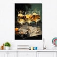 thumbnail image 1 of Designart "Vesper Vibrance Twilight Turquoise Fusion" Food & Beverage Canvas Wall Art - Traditional Brown Cocktails Entryway Wall Art, 1 of 6