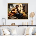 thumbnail image 1 of Designart "Vibes of Reggae Music II" Music Floater Framed Wall Art Print, 1 of 7
