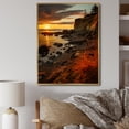 thumbnail image 1 of Designart "Vibrancy Along the Coastal Cliff" Coastal Floater Framed Canvas Art Print, 1 of 7