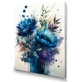 thumbnail image 1 of Designart Vibrant Blue Flower Bouquet I Canvas Wall Art, 1 of 5