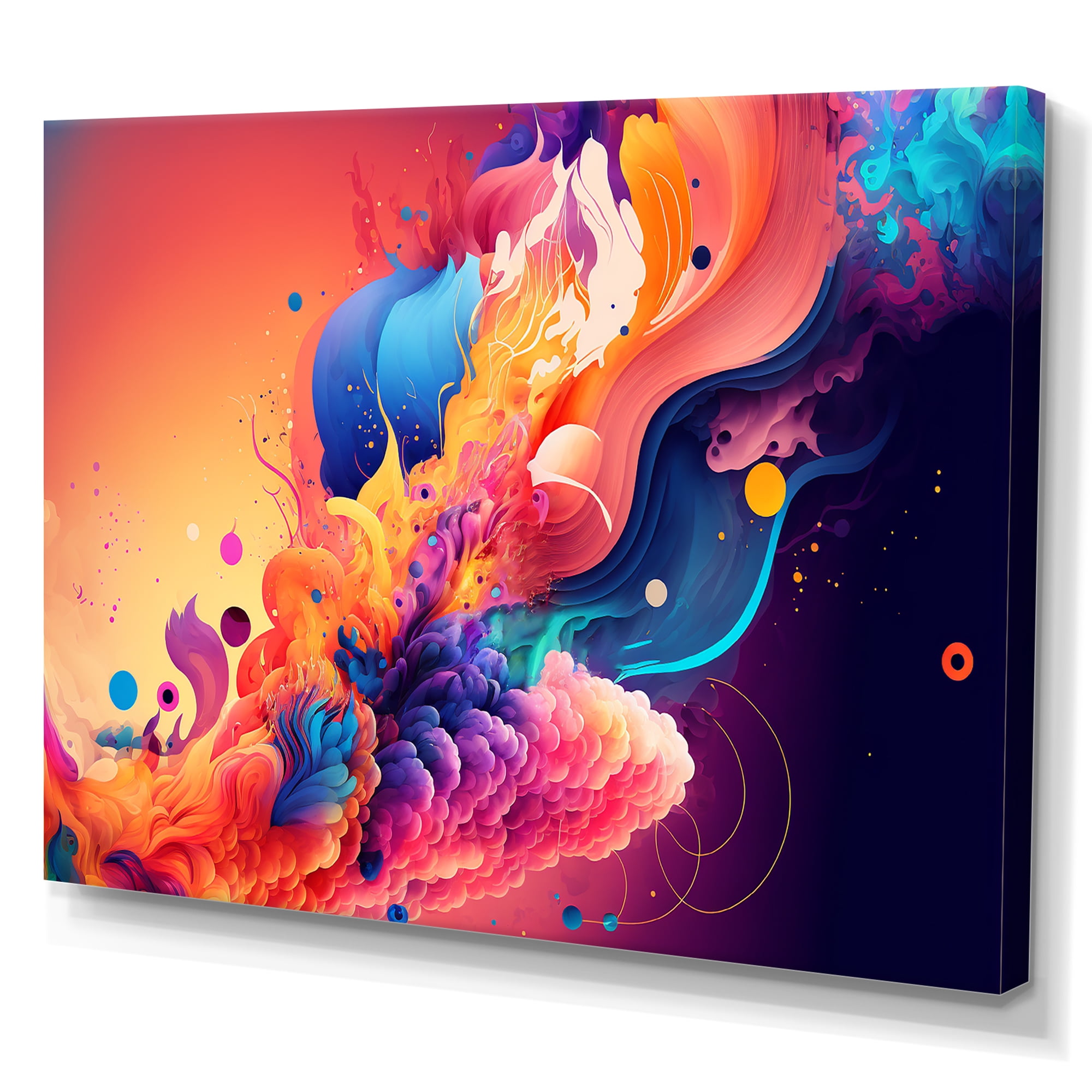 Designart Vibrant Color Explosion II Canvas Wall Art